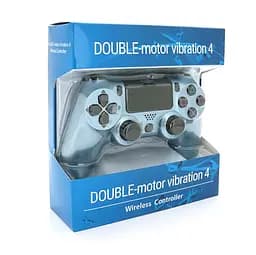 Геймпад джойстик DoubleShock Wireless PS4 Double Motor Vibration DUALSHOCK 4 Silver-Blue - мініатюра 5