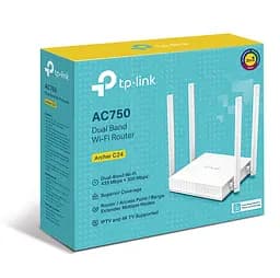 WI-FI роутер маршрутизатор TP-Link C-24 ARCHER AC750 2.4 ГГц, 5 ГГц, Wi-Fi 5, 433Мбит/с - мініатюра 3