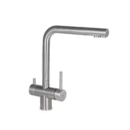 Змішувач для кухн Lidz Ariaі 24F-SFS F-подібний з використанням фільтрованої води (k35) Никель
