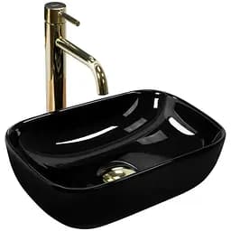 Умивальник Rea Belinda mini накладний black REA-U8004, Чорний
