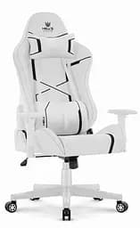 Компьютерное кресло Hell’s HC-2001 White-Black экокожа