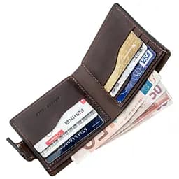 Шкіряне портмоне Grande Pelle 9х11х2 см acs0014736 - мініатюра 4