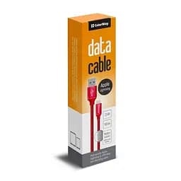 Кабель ColorWay USB - Lightning (M/M), 1 м, Red (CW-CBUL004-RD) - мініатюра 2