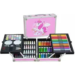 Набор для творчества и рисования Unicorn Нас5097 в чемодане 145 предметов розовый (1472935376)
