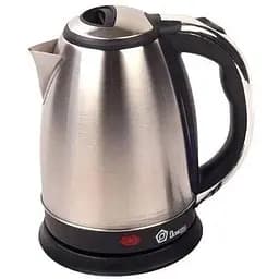 Електрочайник дисковий металевий з нержавіючої сталі Domotec 1.7 л 