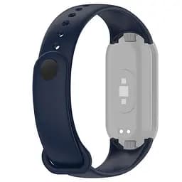 Силіконовий ремінець для фітнес браслетів Xiaomi Mi Band 8 Smart Band 9/10, Silicone, midnight blue, зі зручною застібкою, на фітнес трекер та смарт годинник, ArmorStandart (ARM86909) - мініатюра 2