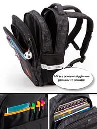 Ортопедичний рюкзак для хлопчика з Динозавром School Standard 38х30х18 см для першокласника (150-52) - мініатюра 5