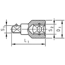 Перехідник Wurth 3/4" - 1/2" Zebra (071514108) - мініатюра 2