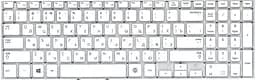 Клавіатура для ноутбука Samsung (355V5C, 350V5C, NP355V5C, NP355V5C-A01) White, (No Frame)