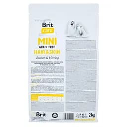 Сухий корм Brit Care GF Mini Hair&Skin 2 кг для собак малих порід здорова шкіра і шерсть - мініатюра 3
