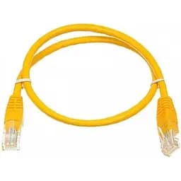 Патч-корд UTP Atcom RJ45, Cat.6, мідь, 1 м, жовтий (13443)
