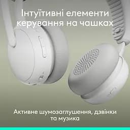 Гарнітура Logitech Zone Wireless 2 ES Headset White (981-001508) - мініатюра 8