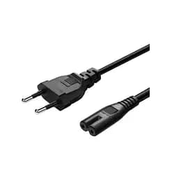Кабель питания Atcom С71.8M Powercord C7 2 pin - CEE7/16 Black 1.8m - мініатюра 1