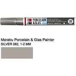 Маркер для кераміки холодної фіксації Срібло 1-2 мм Marabu 012331082