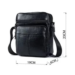 Сумка чоловіча компактна шкіряна Vintage 19х23х6 см sum0028972 - мініатюра 3