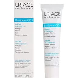 Відновлюючий цика-крем з Cu-Zn Uriage Bariederm Repairing Cica-Cream 40 мл