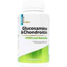 Комплекс All be Ukraine Glucosamine & Chondroitin для суставов 120 капсул (ABU-02022)