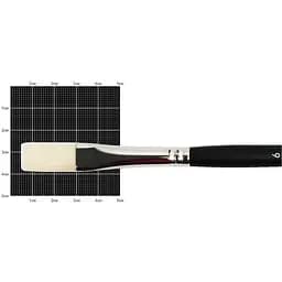 Пензель синтетика плоска подовжена Milk 1108F № 6 коротка ручка Kolos