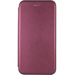 Шкіряний чохол-книжка Classy для Xiaomi 12 Lite Бордовий