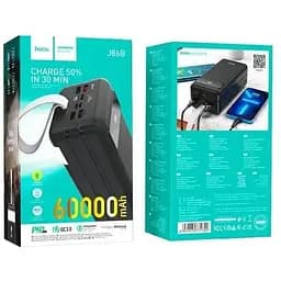 Умб Hoco Electric fully compatible power bank J86B 60000mAh 4USB/Lightning/Type-C, PD/QC, 20W/5A 000008917-up - мініатюра 2