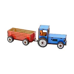 Дитячий дерев'яний 3D конструктор Трактор PuzzleOk Puz-00933 69 деталей - мініатюра 5