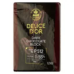 Шоколад чорний Delice D'or P512 блок 1.2 кг - мініатюра 3