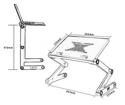 Столик для ноутбука 13"-16" UFT Free Table-3 з підставкою для мишки - мініатюра 3