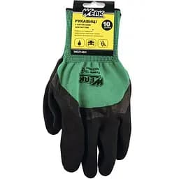 Перчатки рабочие Werk WE2148H с латексным покрытием зелени (116955)
