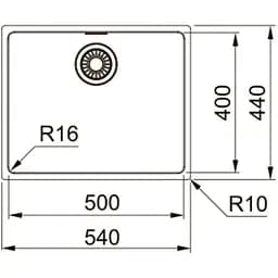 Кухонна мийка Franke Maris MRX 210-50/127.0598.747 - мініатюра 3