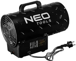 Теплова гармата Neo Tools газова, 30кВт, 300м кв., 1000м куб.год, чорний - мініатюра 3