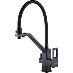 Змішувач для кухні під осмос Globus Lux Lazer GLLR-0900-10-01 чорний (24676)