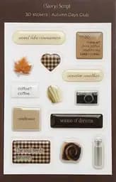 3D стікери (Story) Script "Autumn Days Club"