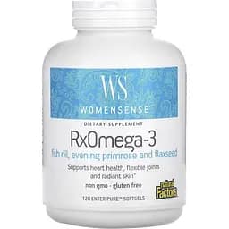 Омега-3 для жінок Natural Factors WomenSense RxOmega-3, 120 гелевих капсул