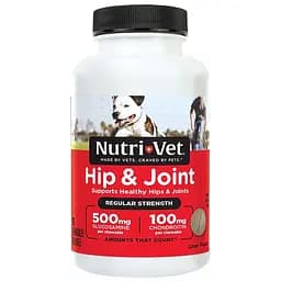Nutri-Vet Hip&Joint Regular 1 уровень хондроитин и глюкозамин для собак с мсм жевательные таблетки