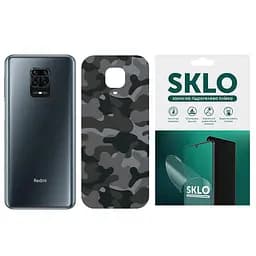 Захисна гідрогелева плівка SKLO Back (тил) Camo для Xiaomi Mi Note 10 Lite Сірий / Army Gray