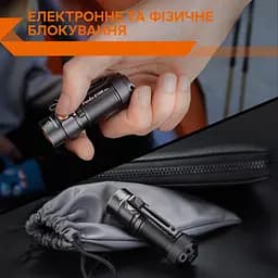 Ручний міні ліхтарик Fenix E18R V2.0 1200лм USB Type-C (Чорний) - мініатюра 10