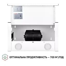 Витяжка телескопічна Perfelli TL 5212 WH 700 LED - мініатюра 8