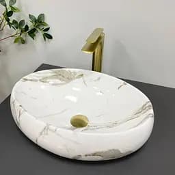 Умивальник VBI Veneto aiax glossy накладний VBI-012809, Мармур