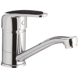 Змішувач для умивальника CRON MAGIC 555 чорна ручка (CR0131)