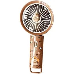 Дитячий портативний USB-вентилятор на акумуляторі Капібара коричневий (SD-05)