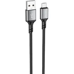 Кабель Borofone BX83 Micro Famous silicone charging data cable чорний