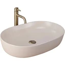 Умивальник Rea Cleo 60,5x41 beige matt (REA-U9655), Матова