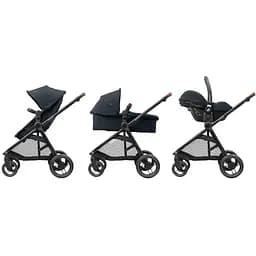 Коляска-трансформер Maxi-Cosi Zelia 3 Duo Essential Black, 3 в 1, з автокріслом CabrioFix i-Size, чорна (1930672110) - мініатюра 12