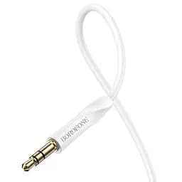 Аудіокабель Borofone BL16 Clear sound 3.5 мм/1 м білий - мініатюра 5