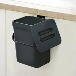 Відро для сміття MBM My Home з кришкою 5 л антрацит (BIN-11 5L ANTHRACITE) - мініатюра 6