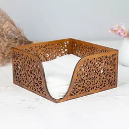 Дерев'яна серветниця VANZA SPLASH walnut - L (21 см) - мініатюра 2