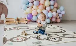 Дитячий двосторонній складаний килимок Poppet Прогулянка і Дорожні подорожі, 150х180 см (PP006-150) - мініатюра 9