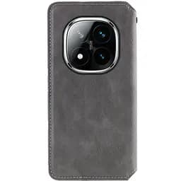 Шкіряний чохол-книжка GETMAN Cubic (PU) для Xiaomi Redmi Note 15 Pro 5G Сірий - мініатюра 3