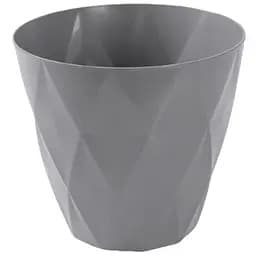 Горщик для квітів Violet House 0200 Prizma Grey з внутрішнім зливом води 5л (0200 PRIZMA GREY д/квітів з внут)