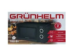 Мікрохвильова піч Grunhelm 20MX711-W мікрохвильова піч 700 Вт Чорна - мініатюра 7
